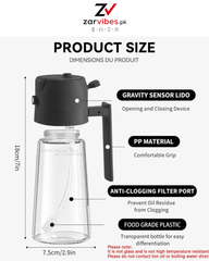 2-in-1 Glass Oil Dispenser Bottle – Dual Use Oil Pourer & Spray Bottle for Kitchen