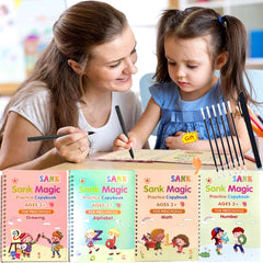 Sank Magic Practice Copybook – Reusable Handwriting & Drawing Book for Kids (Ages 3+)