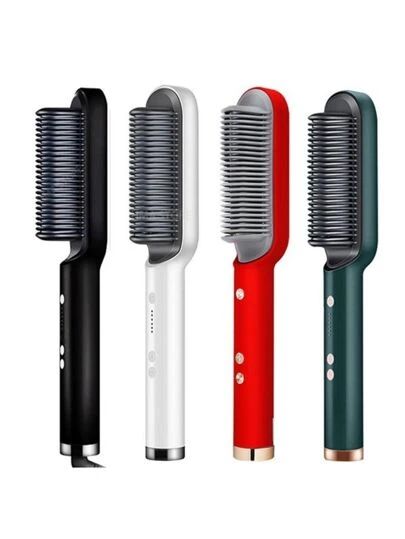 Hair Straightener Comb – Fast Heating Electric Straightening Brush for Smooth & Silky Hair