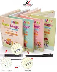 Sank Magic Practice Copybook – Reusable Handwriting & Drawing Book for Kids (Ages 3+)