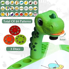 Kids Drawing Projector Table – Dinosaur LED Trace & Draw Board with Erasable Surface & Adjustable Light