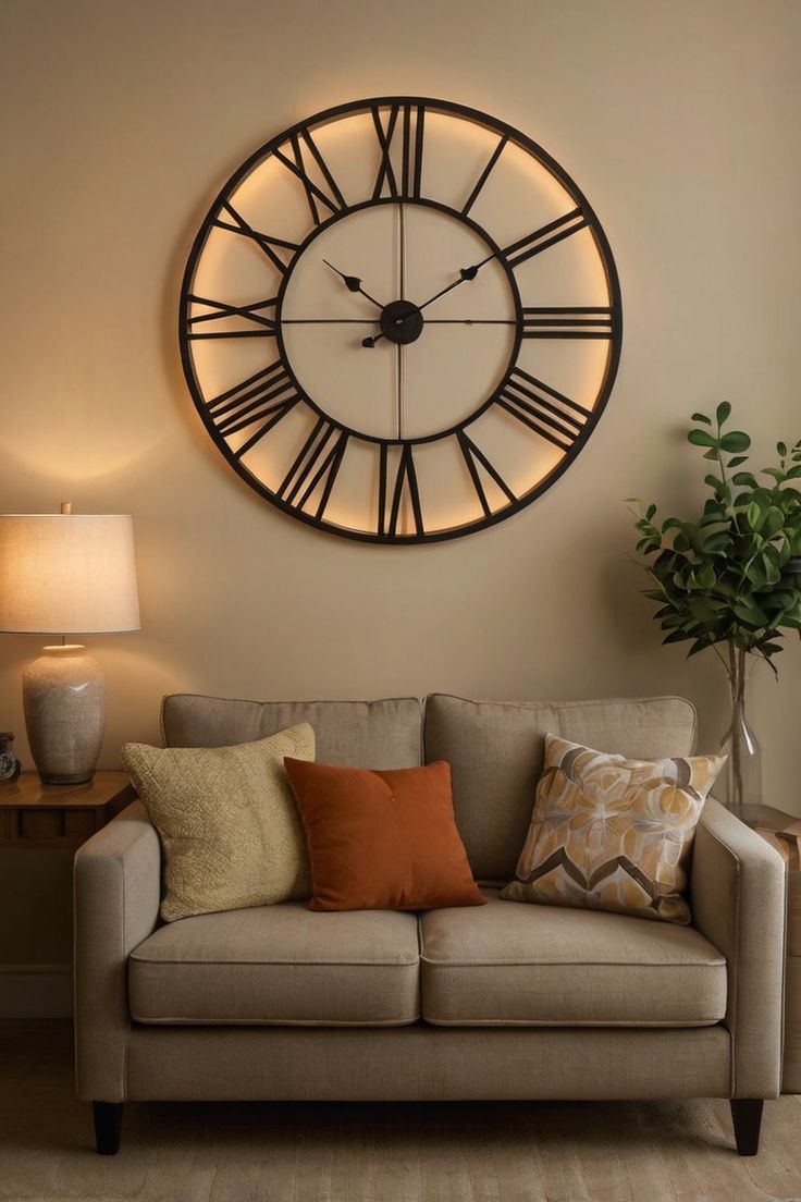 Elegant Wooden Wall Clock – Modern Design MDF Clock for Living Room