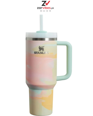 1200ML Stainless Steel Insulated Tumbler with Handle & Straw – Large Capacity Travel Mug (Hot & Cold)